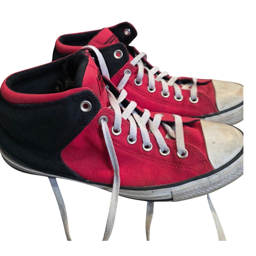 Converse Chuck Taylor All Star High Street Red Black Mid Sneaker 10.5